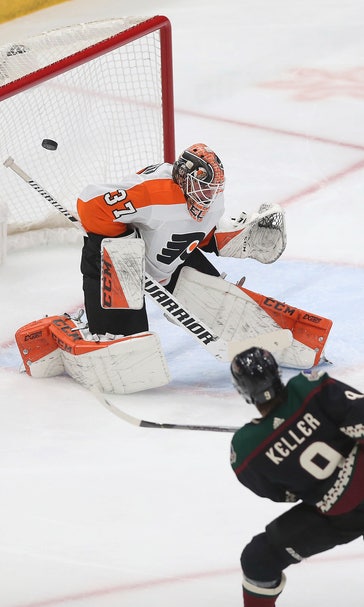 Keller's two goals, big 1st period send Coyotes past Flyers